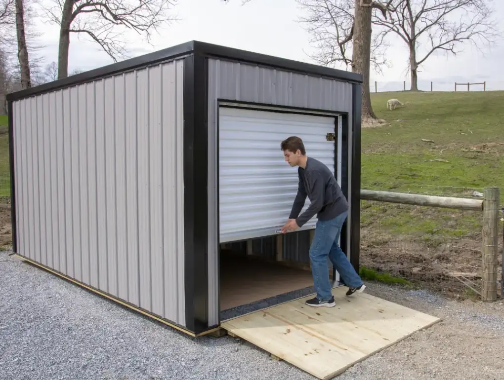 Rolling Door on Storage Unit