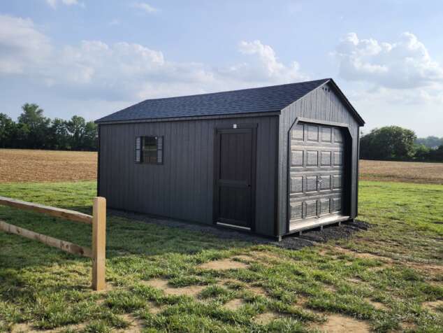 12x20 Black Garage