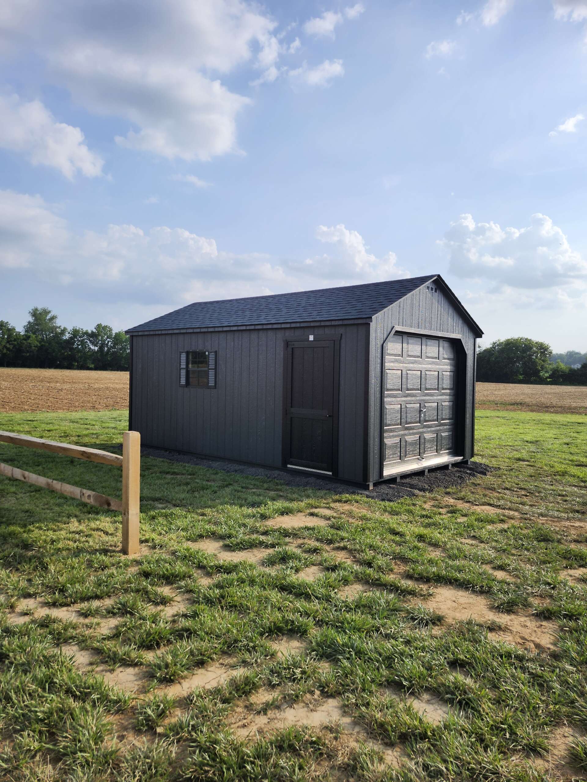 12x20 Black Garage